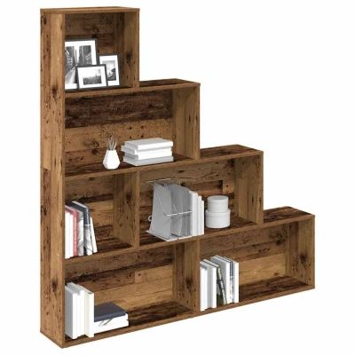 Afbeelding van vidaXL Boekenkast 157x24x160 cm bewerkt hout oud houtkleurig