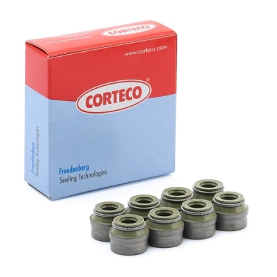 Afbeelding van CORTECO 19033984 Klepsealset FPM (Fluor Kautschuk) PEUGEOT: 307 Hatchback, 206 207 SW, RENAULT: CLIO 2, MEGANE 2 Coupe Cabriolet, ESPACE 4