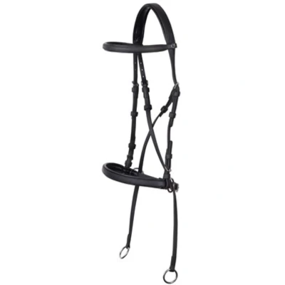 Afbeelding van Harry&#039;s Horse Hoofdstel Easy Care Bitloos en kaakgekruist Zwart Full