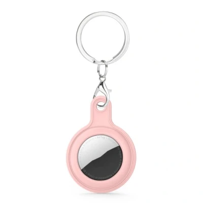 Afbeelding van AirTag case gel series sleutelhanger met ring roze