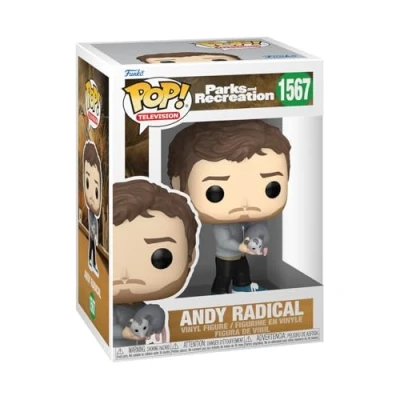 Afbeelding van Funko Pop! TV: P&amp;R 15th Andy Radical Parks And Recreation Vinyl figuur om te verzamelen Cadeau idee Officiële Producten Speelgoed voor kinderen en Volwassenen TV Fans