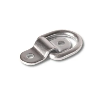 Afbeelding van Docks Set van 2 sjorringen met draaipunt Verzinkt staal Indicatieve werkbelasting 800 kg Draaddiameter 5,5 mm Platina afmetingen 32 x 58 mm, Grijs