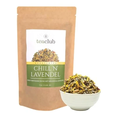 Afbeelding van Chill N Lavendel 500 g, losse lavendeltheemix, kruidenthee mix met lavendel, venkel, karwij, anijs, TeaClub