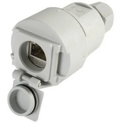 Afbeelding van Telegärtner J00020A0437 STX V6 RJ45 koppelingsdoos variant 6 Koppeling, recht Aantal polen: 8P8C Lichtgrijs 1 stuk(s)