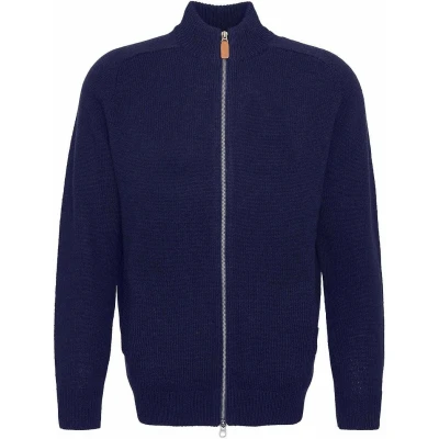 Afbeelding van Barbour Talder Zip Vest Wol Donkerblauw maat XXL Heren met Regular fit Pasvorm Suitable Herenkleding