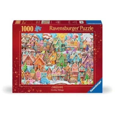 Image de Puzzle 1000 pièces Ravensburger Noël au village des cookies