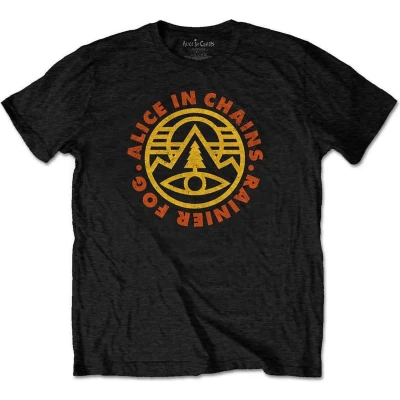 Afbeelding van Alice In Chains Pine Emblem Heren T shirt L Zwart