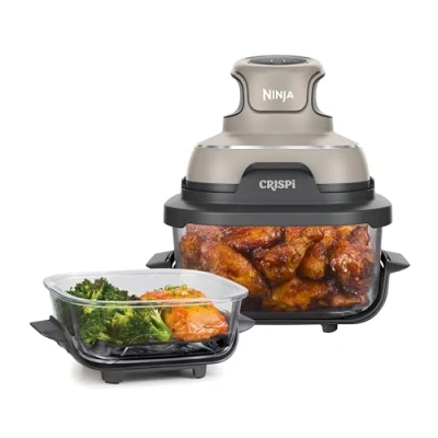 Image de Friteuse sans huile Ninja Crispi Airfryer en verre FN101EUST Beige