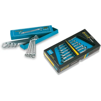 Afbeelding van HAZET 610N/8 Tweezijdige ringsleutelset 8 Chroom vanadium staal