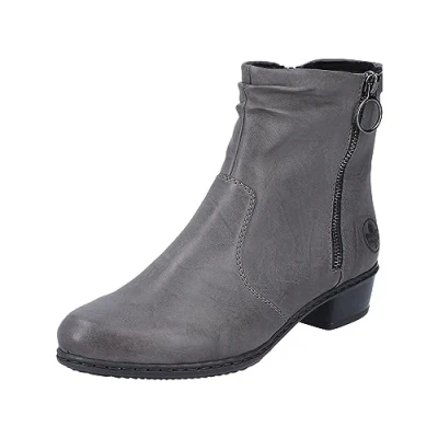 Afbeelding van Rieker Y0741 Korte laarzen voor dames, grijs.