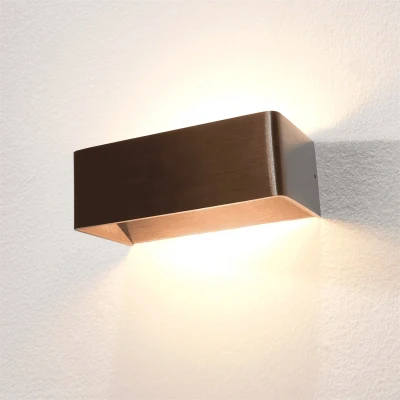 Afbeelding van Artdelight Wandlamp Mainz Koper 2 x 3Watt Led