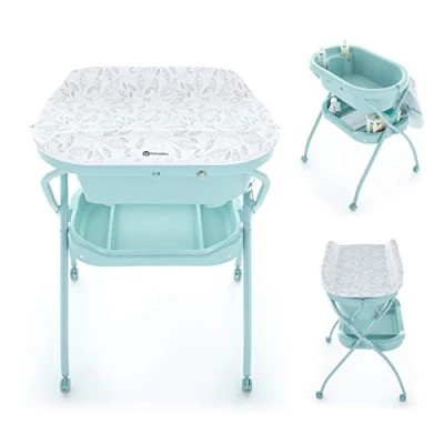 Afbeelding van PETITE&amp;MARS Verschoontafel met bad Spa 3in1 Mint