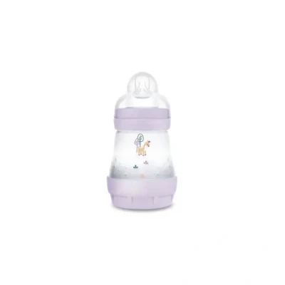 Afbeelding van MAM Babyfles Easy Start / Natural Anti Colic 160ml Lila Speenstroom 1 X1