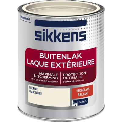 Afbeelding van Sikkens Buitenlak Verf Hoogglans Ivoorwit 750 ml
