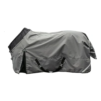 Afbeelding van HKM Outdoordeken Liberty 1200D Lichte voering Grijs/Zwart 165