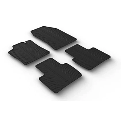 Afbeelding van Rubbermatten passend voor Citroen C5 X 2021 (T profiel 4 delig montageclips)