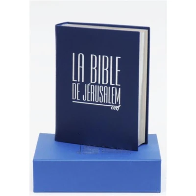 Image de La bible de jerusalem major cuir bleu