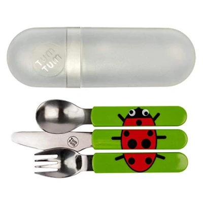 Image de Lot de 3 Couverts puzzle avec étui Bugs