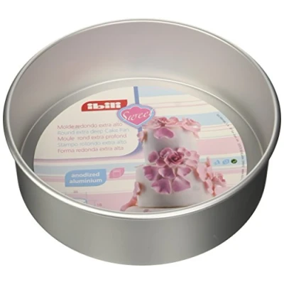 Afbeelding van Ibili 815130 bakvorm, rond, extra diep, 30 x 10 cm, aluminium, geanodiseerd.