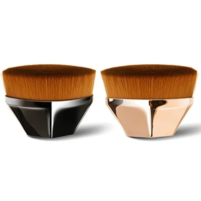Afbeelding van Endoto® Foundationkwast, hoogwaardige synthetische make upkwast voor foundation, upbasis, BB crèmes, blush, poeder, oogcorrectie, zwart en roze