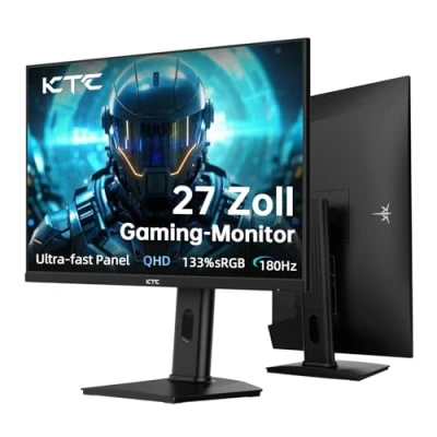 Afbeelding van KTC Gaming PC Monitor 27 inch, 200Hz 2K WQHD (2560x1440), Fast IPS, 3ms, 450 CD/m², HDR400, DCI P3 97%, Freesync/G Sync, HDMI 2.0, DP 1.4 H27T7
