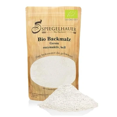 Afbeelding van Organische gerstemalad 1 kg Mt in de oven (helder) enzymatische en vrije additieven hoogwaardig moutmeel voor knapperig brood biologische gerstemoutbroodjes