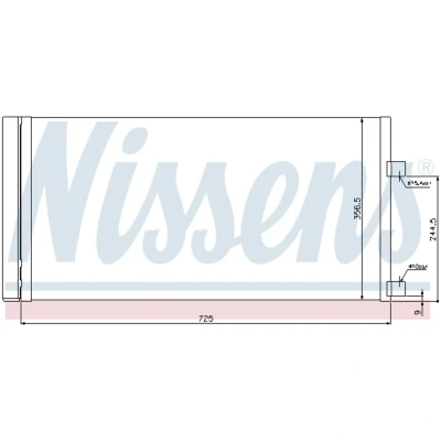Afbeelding van Nissens Airco condensor 940034