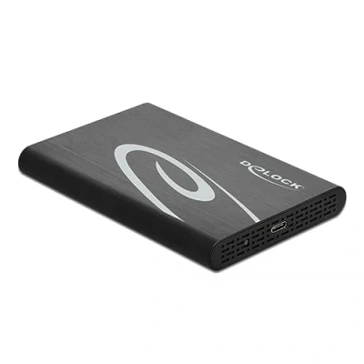 Afbeelding van Delock 2.5 Externe behuizing SATA HDD &gt; USB3.0 (2.5&quot;), Harddisk behuizing, Transparant