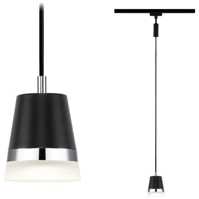 Afbeelding van Paulmann Cone 230V railsysteem lamp, Hanglamp URail GU10 Zwart (mat)