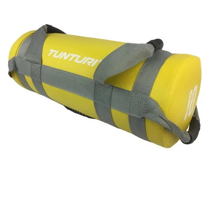 Afbeelding van Tunturi Strengthbag Powerbag 10kg Sandbag Geel Incl. gratis fitness app