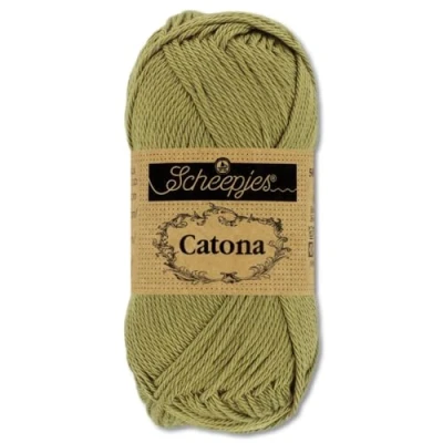 Afbeelding van Frida&#039;s Wollhaus Scheepjes 50 g Catona 100% katoen voor breien en haken Amigurumi, 109 kleuren (395 Willow)