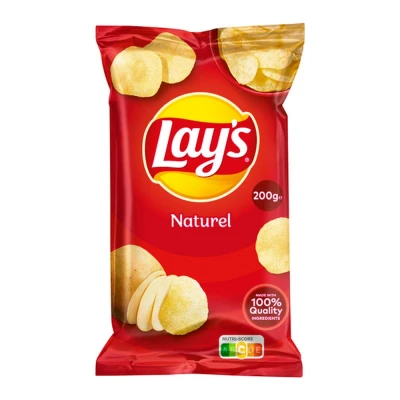 Afbeelding van Lay&#039;s Chips Naturel 18x200g