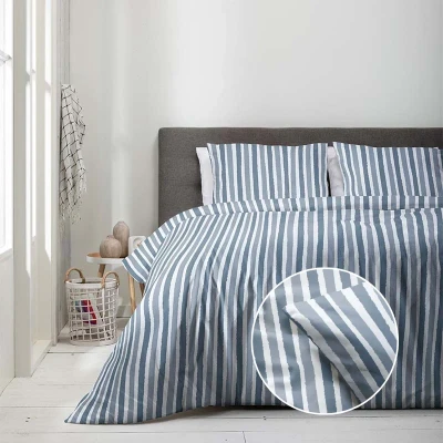 Afbeelding van Brush Stripes 2 Persoons (200x220cm) Dekbedovertrek Meerkleurig, Polyester, Katoen 123vloerkleed.nl