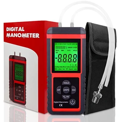 Afbeelding van Ehdis Digitale luchtdrukmeter met 32 bits MCU 24 hoge precisie 12 opslagruimte of houdeenheden
