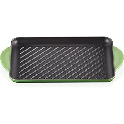 Afbeelding van Le Creuset Rechthoekige Grillplaat Bamboo Groen 33 X 22 Cm