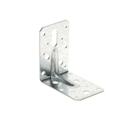 Afbeelding van Hoek / Hoekanker Versterkingshoek 90x90mm met ril 115x2 Sendzimir Verzinkt per stuk