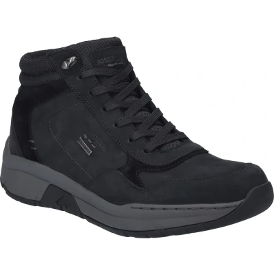 Afbeelding van Josef Seibel Mitchell Sneakers hoog, Heren, Maat: 50, Schwarz Leer en textiel