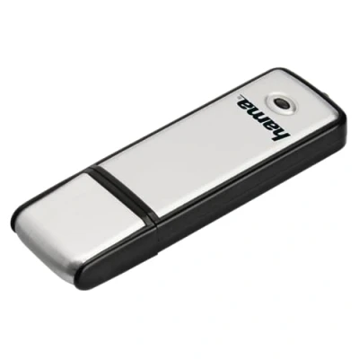 Image de Clé USB Fancy, 2 .0, 32 GB, 10 MB/s, noir/argent, emballage fin