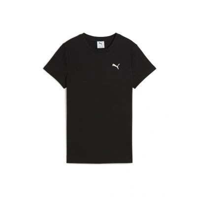 Afbeelding van Puma Tshirt basic, Dames, Maat: Small, Black
