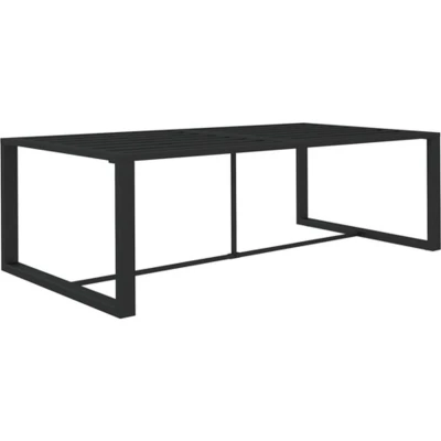 Afbeelding van Tuintafel 120x60x66 cm aluminium antracietkleurig