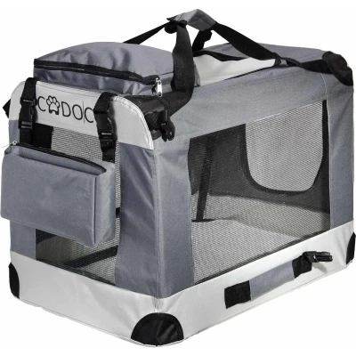 Afbeelding van Cadoca Honden &amp; Katten Reisbench XXL 90x59x65cm Grijs