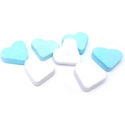 Afbeelding van Mini Hartjes Blauw Wit Pepermunt 1 Kilo