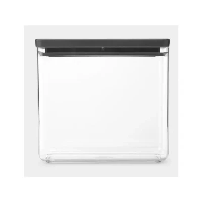 Afbeelding van Brabantia Tasty+ Stapelbare Voorraadpot 3,5 Liter Antraciet