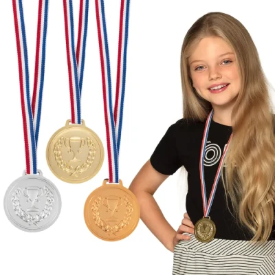 Image de Goud Zilver Bronzen Medailles 6cm 3 stuks