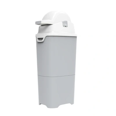 Afbeelding van DiaperChamp ONE MAXI Soft Silver Grote Luieremmer