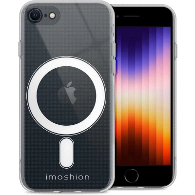 Afbeelding van imoshion Hoesje Geschikt voor iPhone SE (2022) / (2020) 8 7 Siliconen Backcover MagSafe Transparant