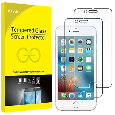 Afbeelding van JETech Displaybeschermfolie voor iPhone 6s en 6, gehard glas, 2 stuks
