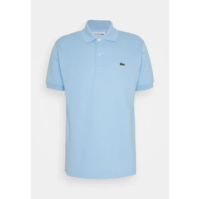 Afbeelding van Lacoste polo heren wijde fit poloshirt donkerblauw effen