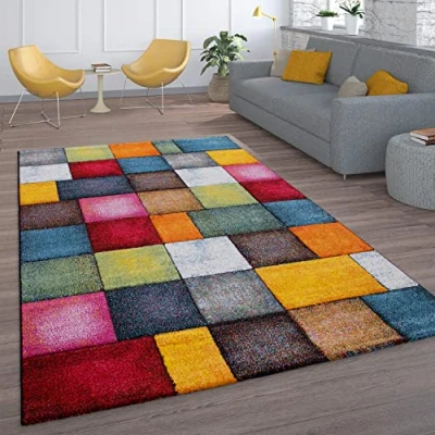 Afbeelding van Vloerkleed Belis Blokjes Multikleur 80 x 150 cm