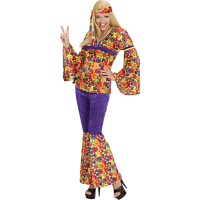 Afbeelding van &quot;Hippie outfit voor vrouwen Verkleedkleding Large&quot;